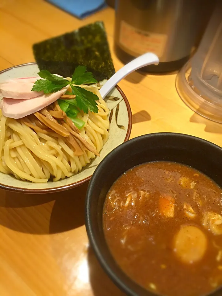 Snapdishの料理写真:不動前駅 薫風  濃厚つけ麺|rino8418さん