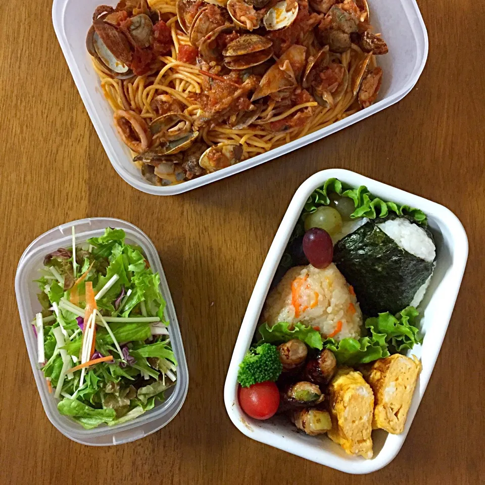 🙎‍♂️おにぎり弁当🍙
🙎パスタランチ🍝
#お弁当|ゆかりさん