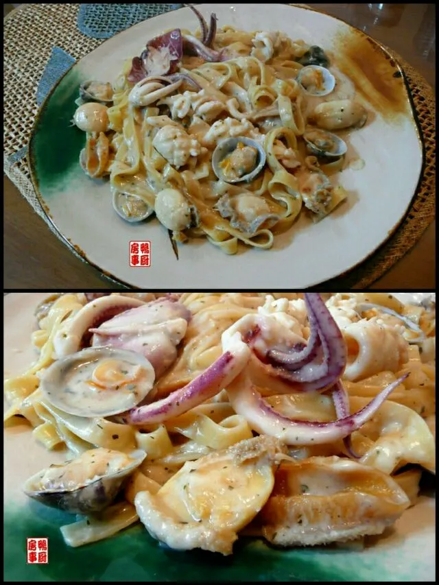 Snapdishの料理写真:seafood pasta|steven z.y.さん