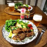 簡単牛串でワンプレートアジアン飯