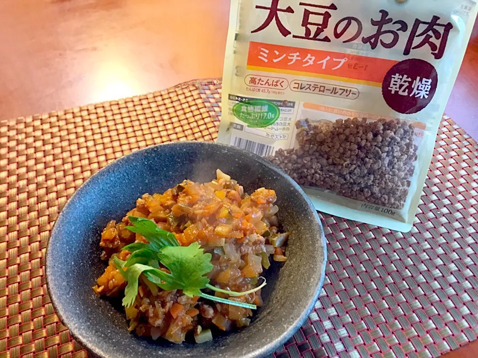 chili sin carne✨ﾁﾘｼﾝｶｰﾝ<お豆のお肉deﾁﾘﾋﾞｰﾝｽﾞ>soy meat beans|🌈Ami🍻さん