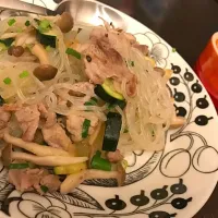 マロニーで塩焼きそば。低GIっていうのかな？|mico0810さん