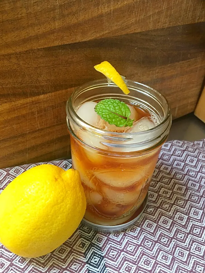 Summer Rustic 🍋Lemon Yorkshire Icedtea🍹 #masonjar #icedtea #rustic #summer|🌺IAnneさん