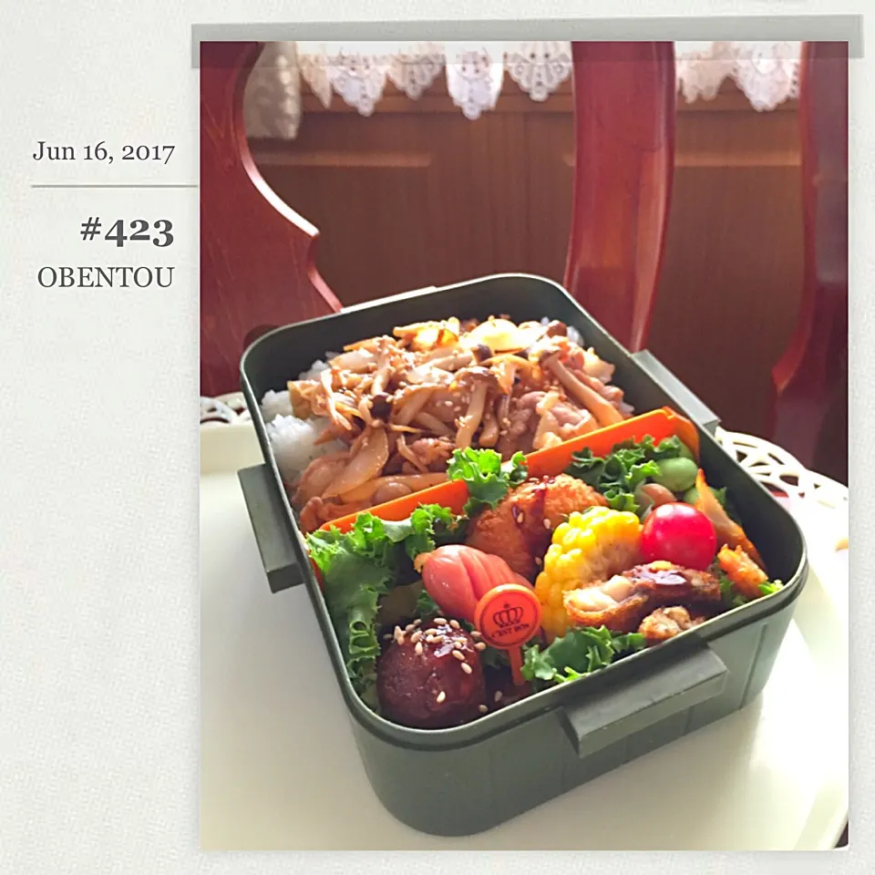 Snapdishの料理写真:男子高校生お弁当＊423|m’chinさん