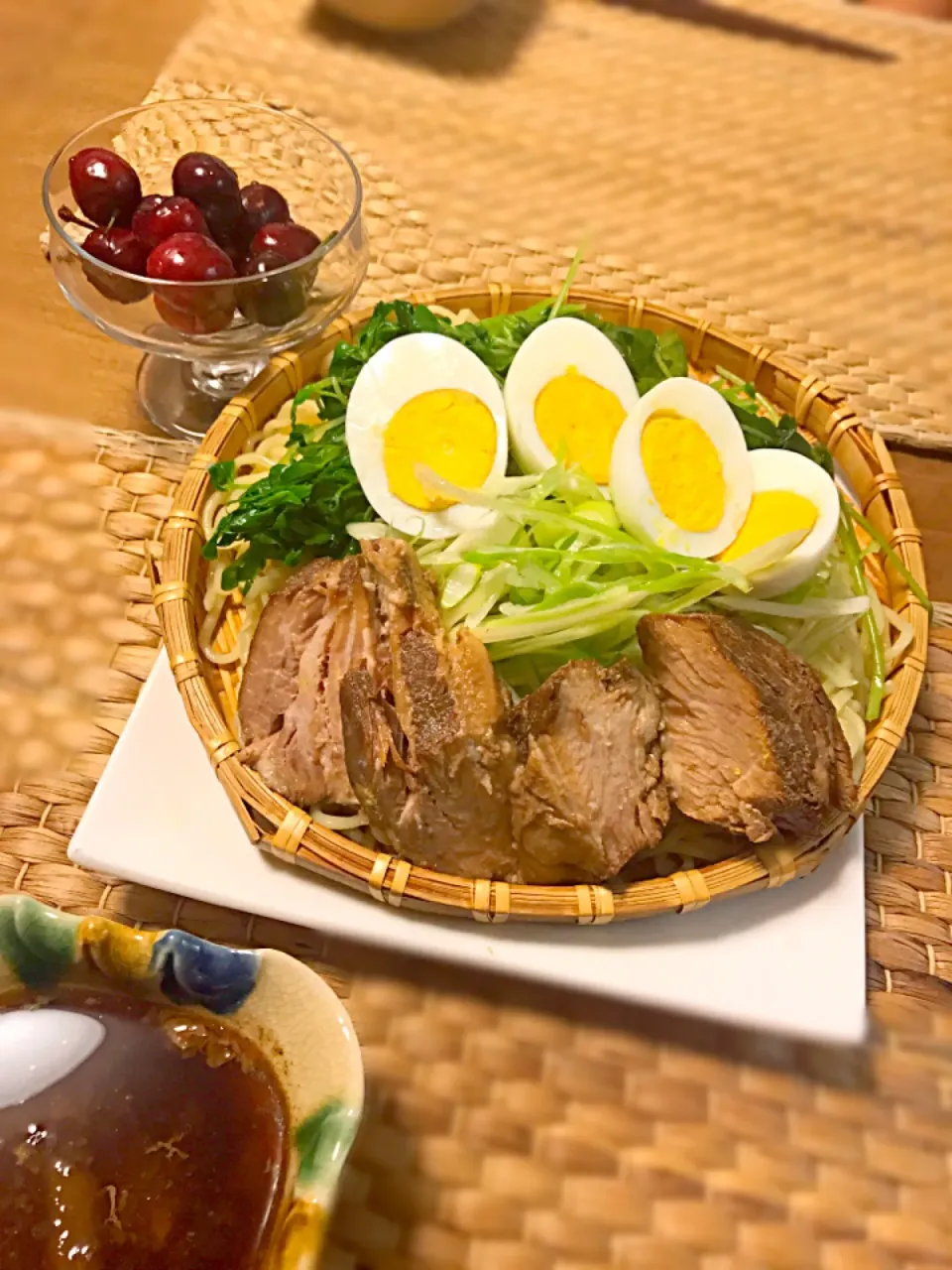 どっしりチャーシューつけ麺。|ゆっちこさん