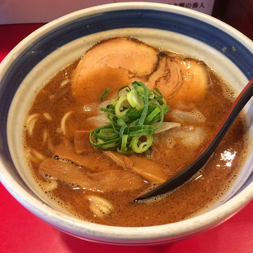 Snapdishの料理写真:魚介とんこつラーメンlunch♡2017/06/16|ちび太さん