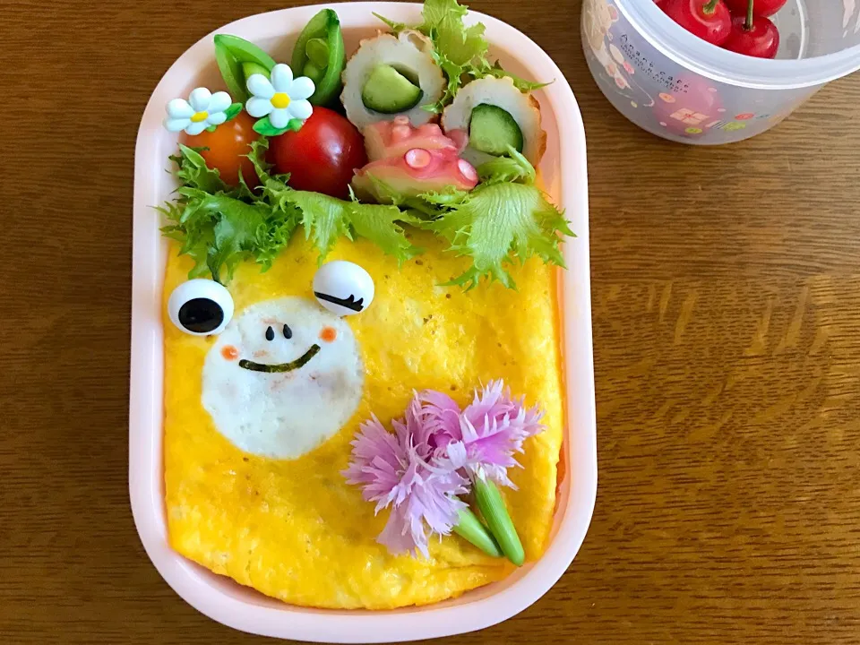 カエルさんのオムライス弁当|uchanさん