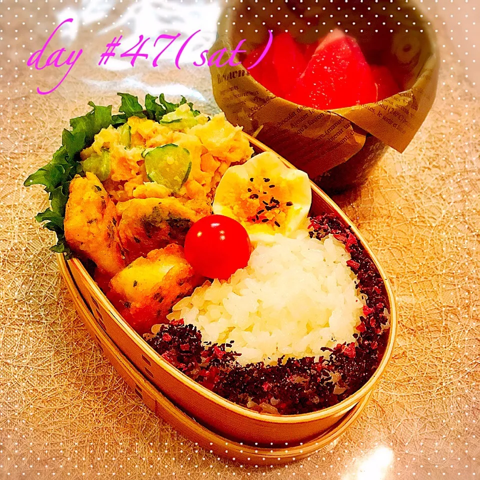 Snapdishの料理写真:#☆ある日のJK弁当☆
(土曜講座&部活)|♡ciao♡さん