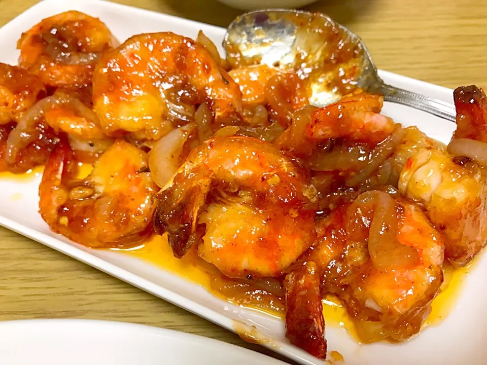 Snapdishの料理写真:Udang saos Padang|yeni kartikasariさん