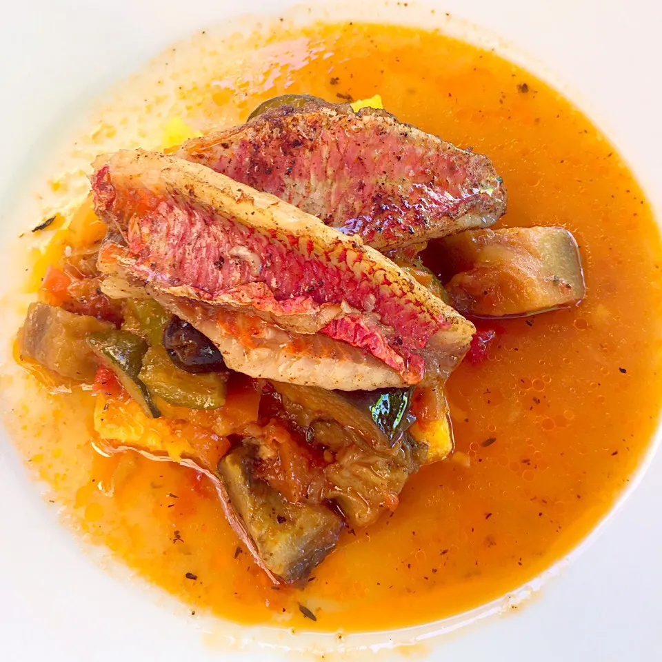 Filets de rougets - polenta - ratatouille|Generaalさん