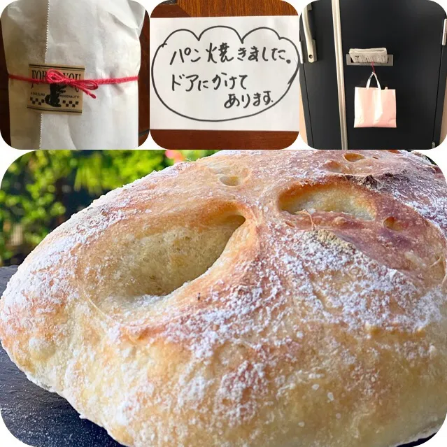 Snapdishの料理写真:お隣さんにチャバタ🥖 頼まれて焼きました。|シュトママさん