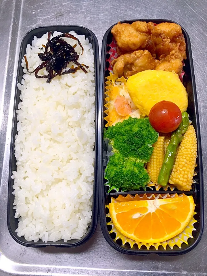 から揚げ弁当#高校生男子弁当 #息子弁当|友美さん