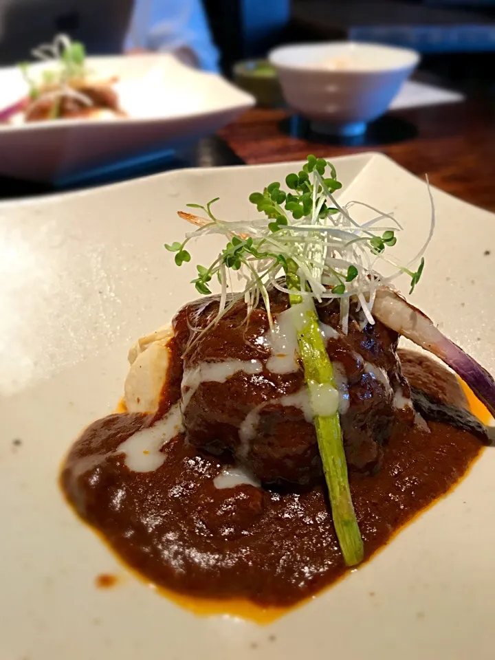 ハンバーグの練り粕味噌煮込み|acoさん