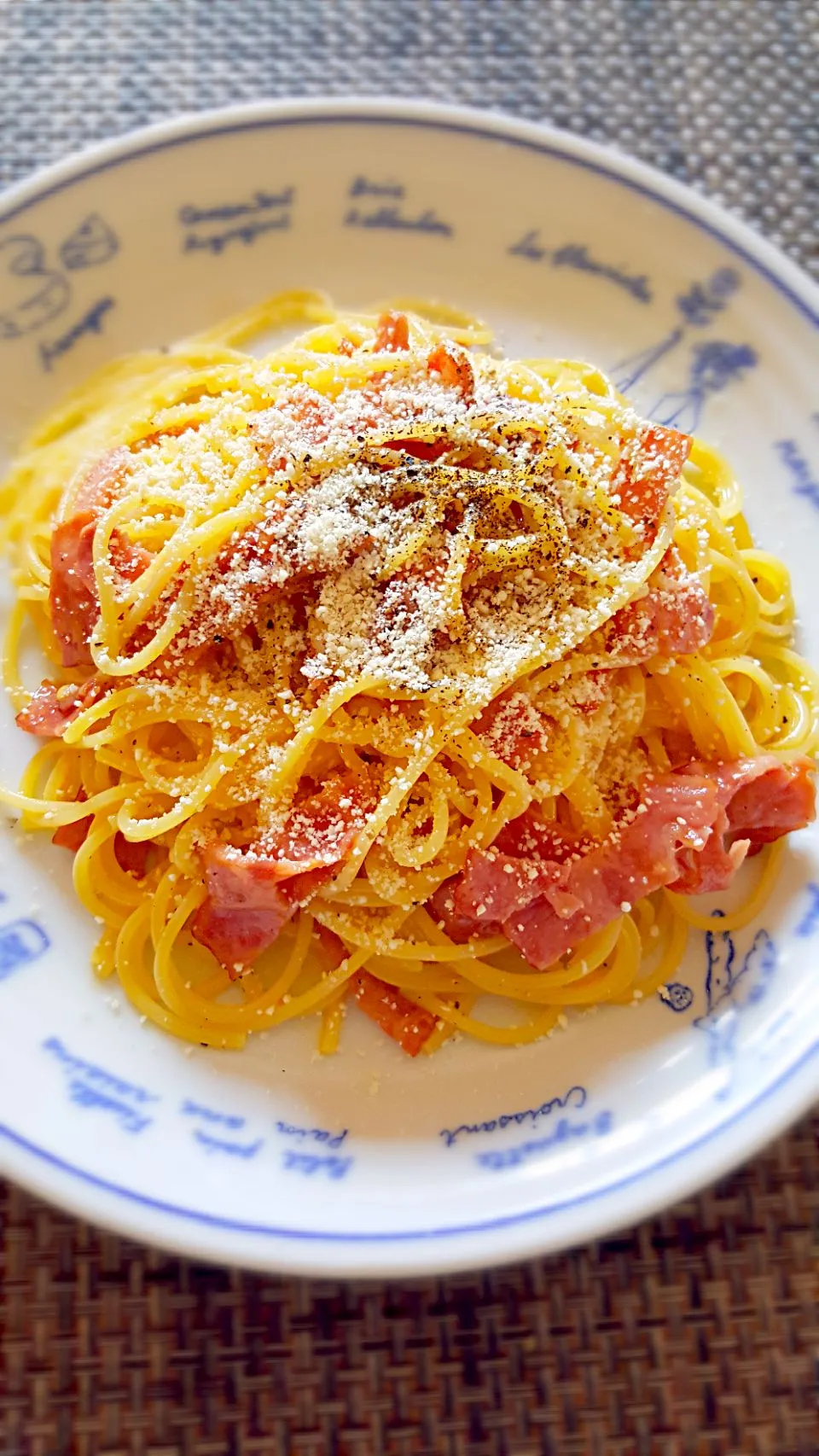 Snapdishの料理写真:朝食🍝　カルボナーラ😋😋😋|クッキングオヤジさん