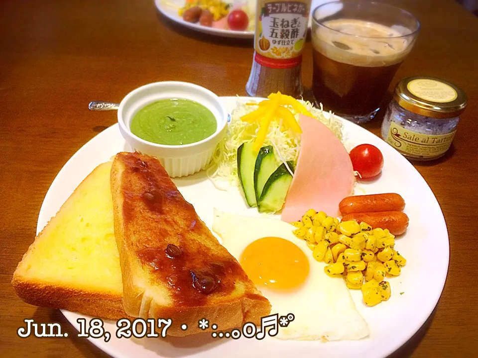 2017/06/18朝ごはん〜♡|いく❤️さん