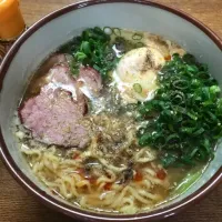 Snapdishの料理写真:マルちゃん正麺🍜、味噌味❗️(ˊo̶̶̷ᴗo̶̶̷`)੭✧✨