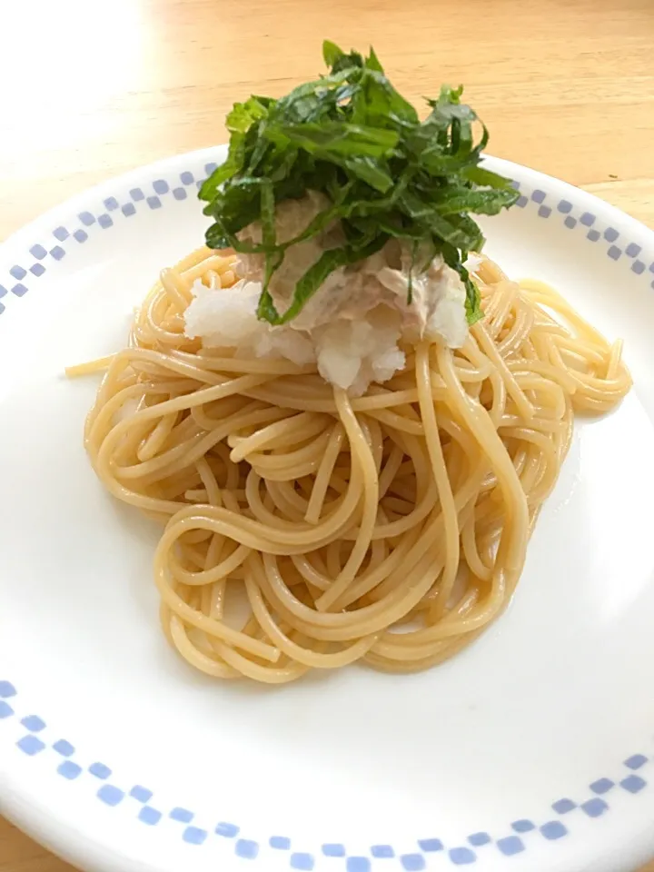 おかなさんの料理 ツナ＆大根おろしのあっさりパスタ 柚子胡椒風味(*☻-☻*)|yuiyuiさん