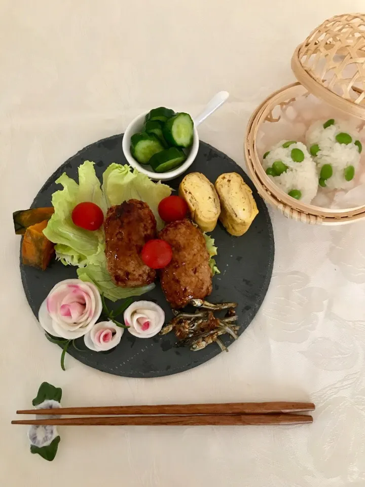 Snapdishの料理写真:父の日👔にぴったり😋 和風ワンプレートランチ🍱|Ｌilicaさん