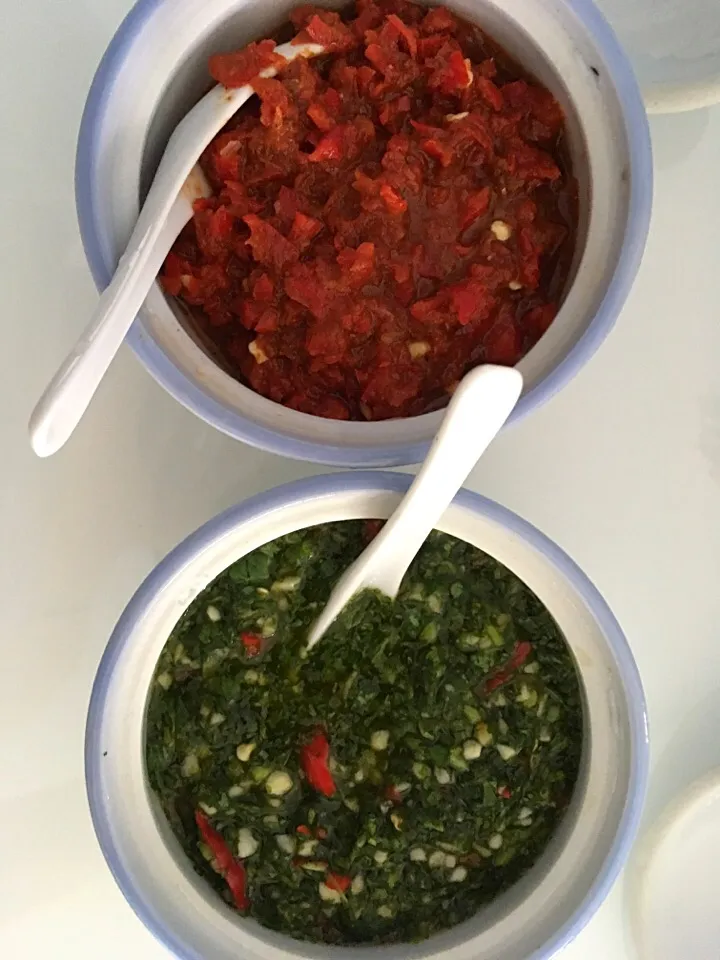 Sambal belacan and coriander sauce|Ong Sor Fernさん