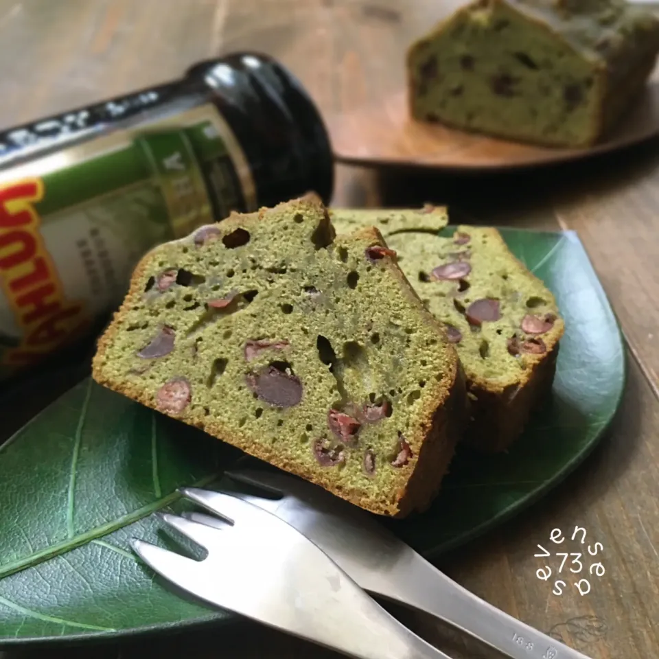 抹茶小豆パウンドカルーア入り🍃ʕ-̼͡-ʔ|七海さん