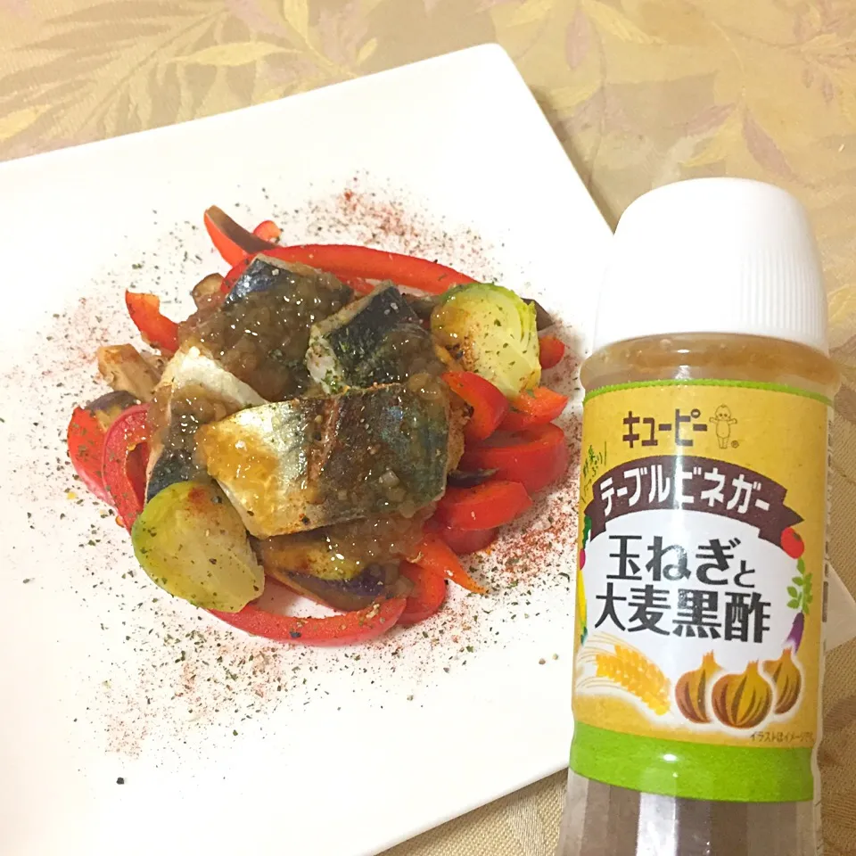 Snapdishの料理写真:#彩めし テーブルビネガーでアジとお野菜の炒めもの✨|Aya_ymtさん