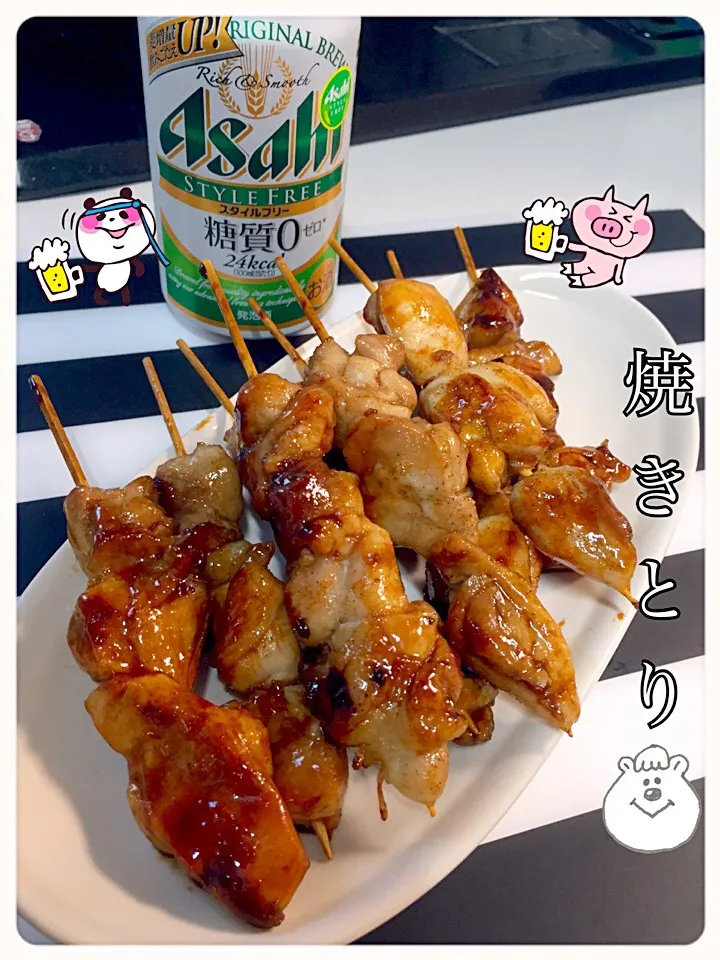 Snapdishの料理写真:焼き鳥（もも）タレ|✰︎miyu✰︎さん