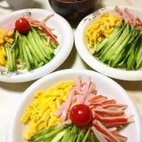 Snapdishの料理写真:今年初の「冷やし中華」☝️|えみさん