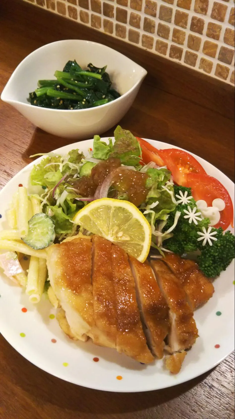 Snapdishの料理写真:むね肉de照焼き|きみちさん