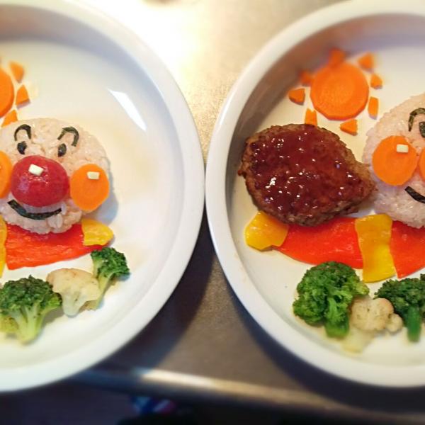 息子2歳の誕生日に父子お揃いでアンパンマンプレート のんこねえ Snapdish スナップディッシュ Id J4mgna