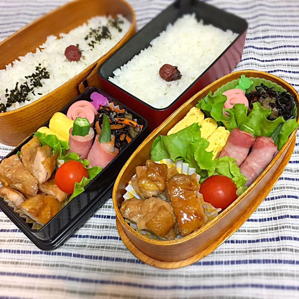 Snapdishの料理写真:6/20 高校男子のお弁当&パパ弁|おおけいさん