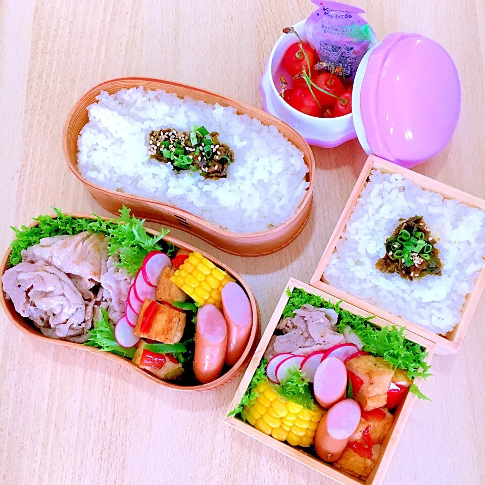 Snapdishの料理写真:子供達のお弁当|yuuco🍾さん