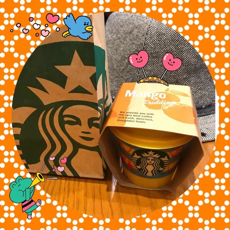 Mango Pudding #starbucks #starbuckscoffee #lineapp #linecamera|ModischStudioさん