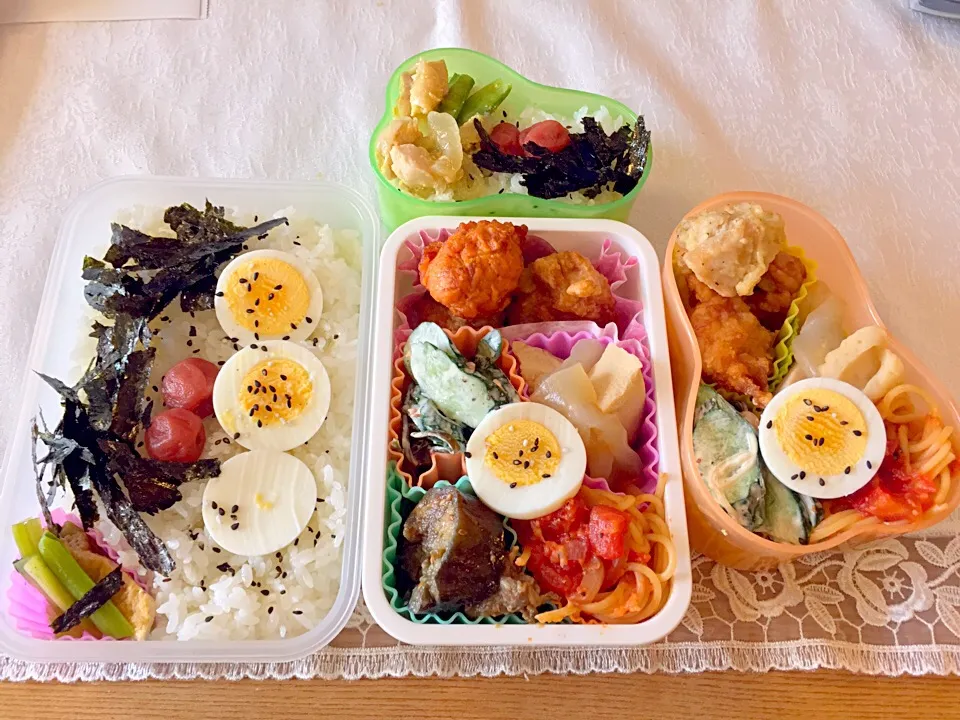 息子と私のお弁当🍱ザンギ弁当|もなかさん