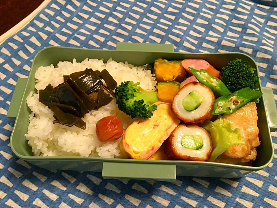 鶏肉のオイマヨ和えのお弁当。|Chiharuさん