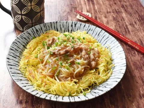 昆布つゆあんかけ焼きそば|ヤマサ醤油公式アカウントさん