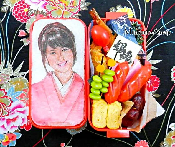 銀魂『志村妙/長澤まさみ』弁当
 #オブラートアート
 #似顔絵弁当|みんなのあねごさん