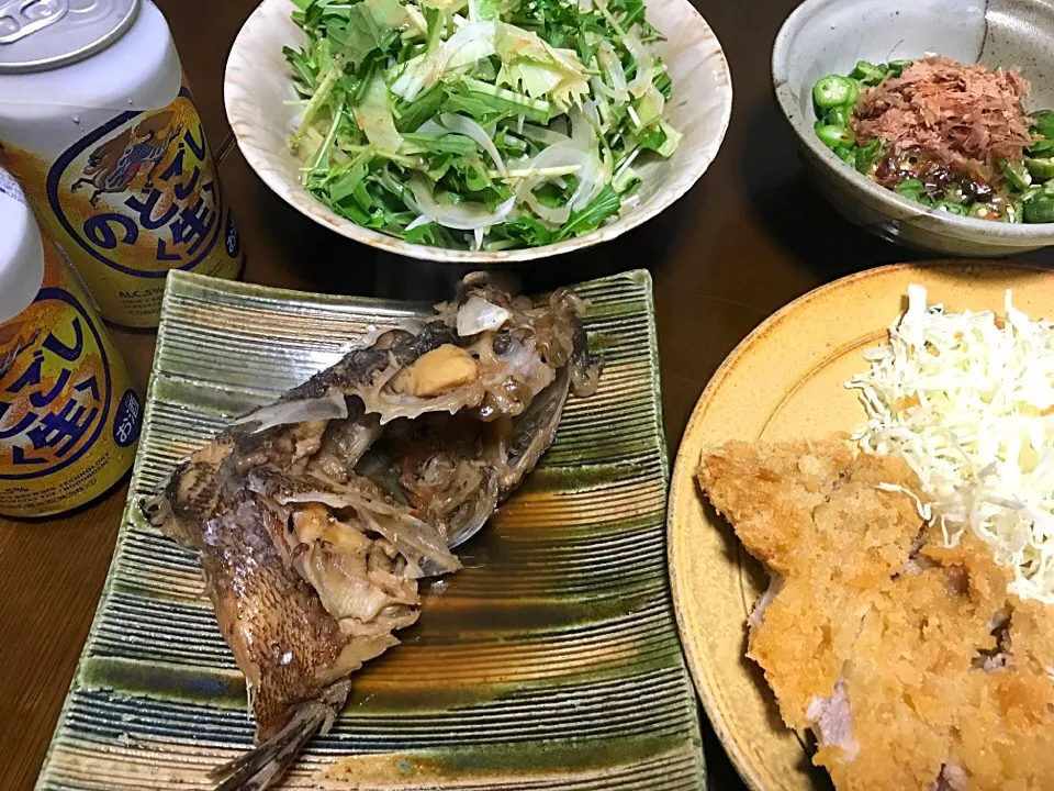 Snapdishの料理写真:2017.6.21 カサゴの煮付け🍻🍻🍻|ゆみずさん