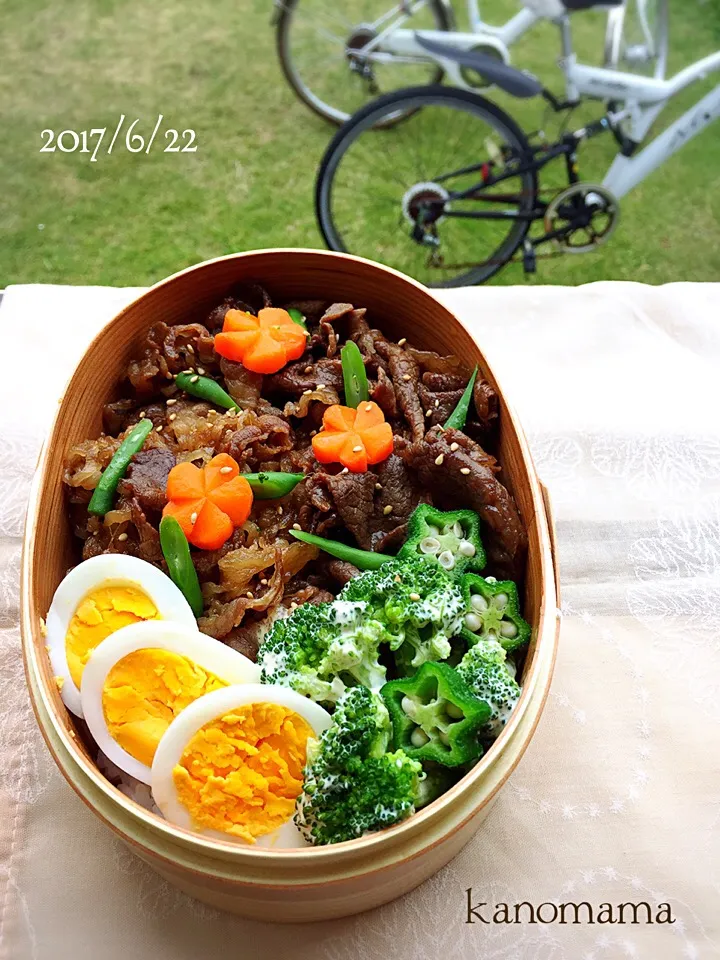 息子弁当♪牛丼〜〜|ゆきさん