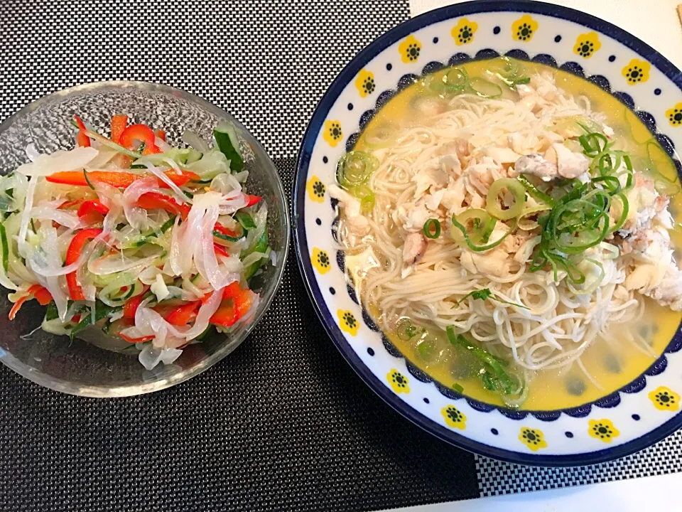 鯛素麺、マリネ|りんこさん