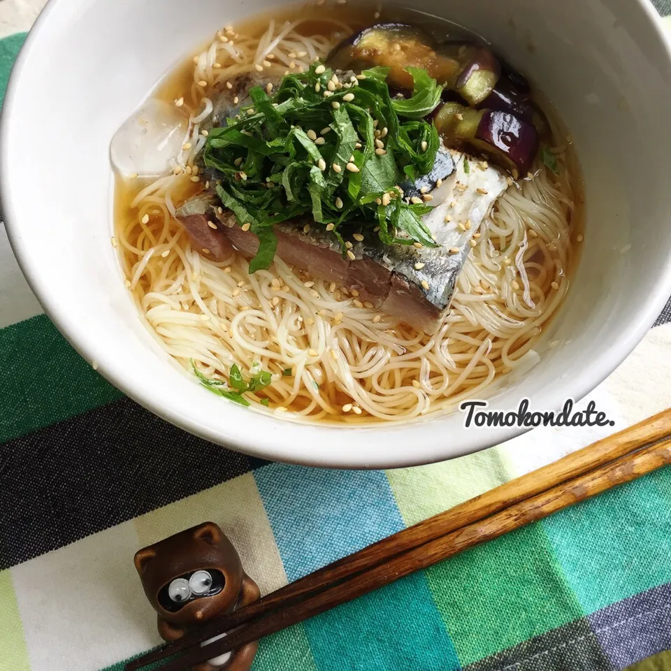 しめ鯖のっけぶっかけ素麺🐟♡|🇯🇵ともこちゃん。さん