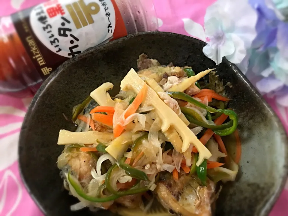 かけるだけ💓かんたん黒酢で野菜たっぷり鯵の南蛮漬け💓|noeさん