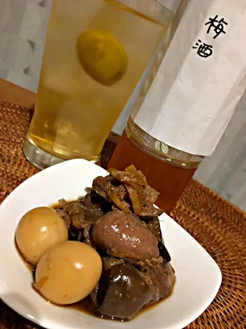 鷄肝の梅酒生姜煮😋✨🍻🎶
友達手作り梅酒をいただいたので、ロックでじっくり味わったあと、鷄肝煮にいれてみました😊
少し酸味が加わり食欲UP ⤴|アイさん