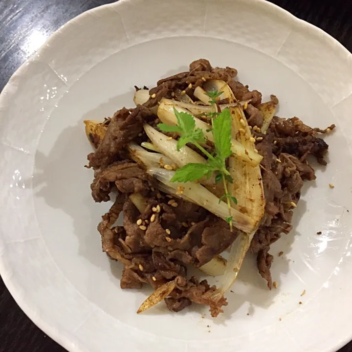 牛肉とらっきょうの味噌炒め|河野 ゆかりさん