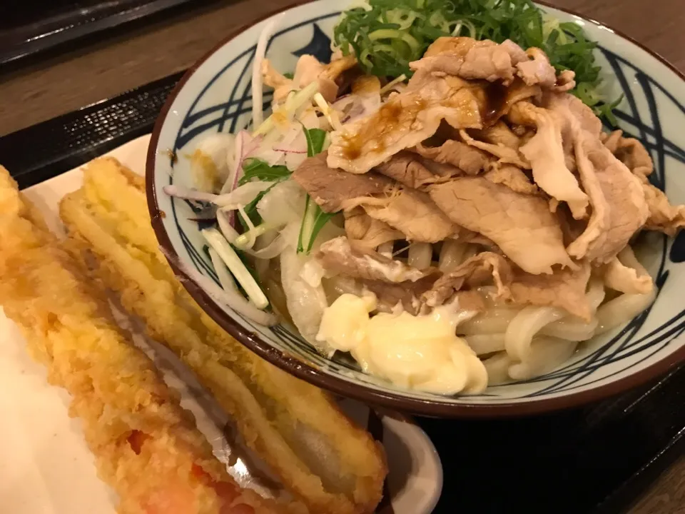 こく旨豚しゃぶぶっかけうどん大、ちくわ天、ジャンボカニカマ|buhizouさん