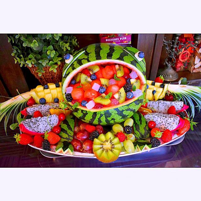 スイカでカエルのフルーツポンチ Saki O6o7 Snapdish スナップディッシュ Id B991ma