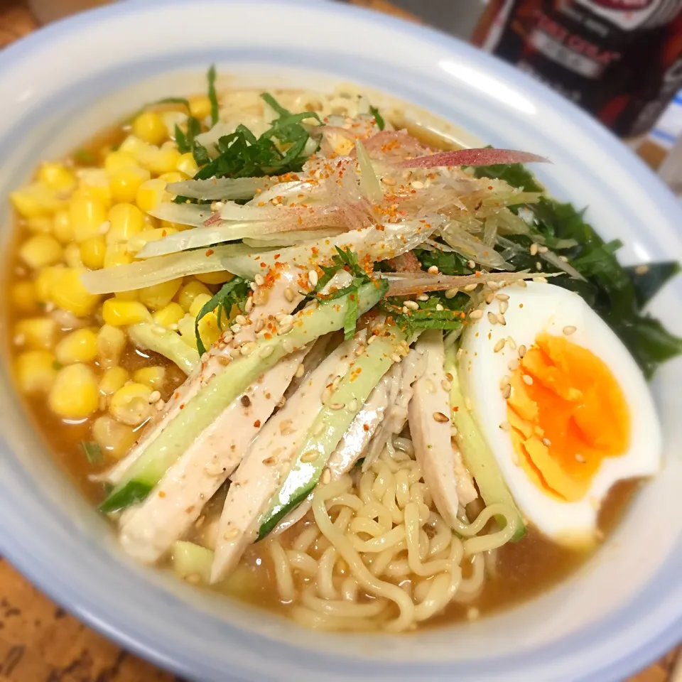 モニターで当たったサッポロ一番みそラーメンで冷やし棒棒鶏らーめん🍜|にょんにいさん