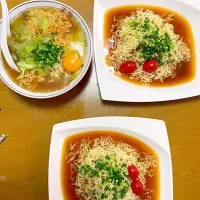 冷やしらーめんと味噌ラーメン|Hiroko Nishimuraさん