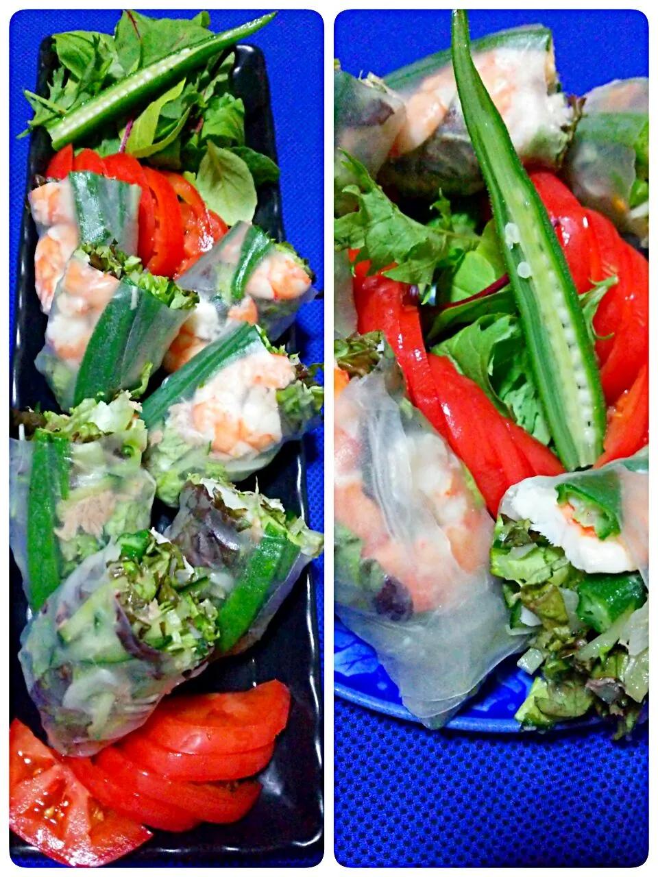 Snapdishの料理写真:rice  paper・de・salad|naokiさん