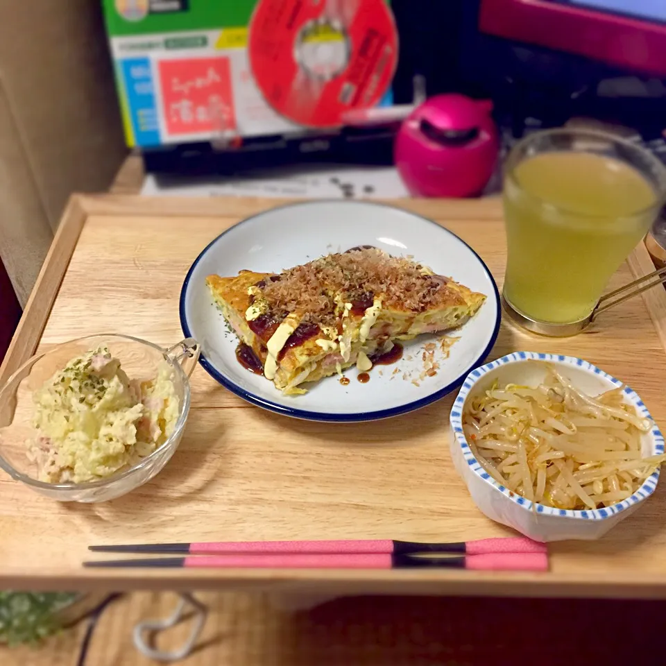 Snapdishの料理写真:ダイエット夕食（22時だけど笑）|いず⋈ + ゜さん