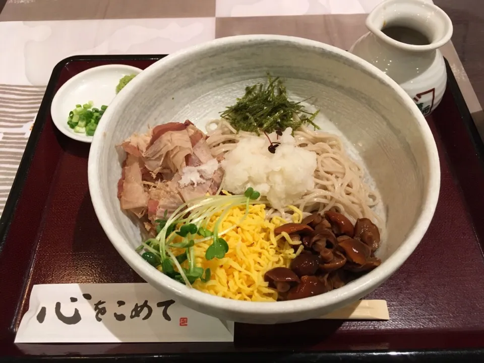 下関大丸の中のお蕎麦のお店「華元」のおろしそば|Orie Uekiさん